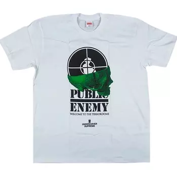 Футболка Supreme x Undercover x Public Enemy Terrordome T-Shirt 'White', белый