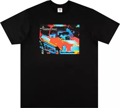 Футболка Supreme x Yohji Yamamoto Game Over Tee 'Black', черный