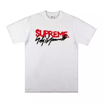 Футболка Supreme x Yohji Yamamoto Logo Tee 'White', белый
