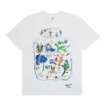 Футболка Supreme x Yohji Yamamoto Paint Tee 'White', белый