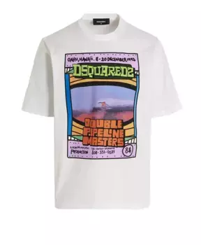 Футболка Surf Bianca Dsquared2, белый