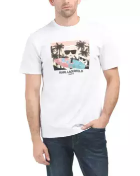 Футболка Surfer Karl And Choupette Karl Lagerfeld Paris, белый
