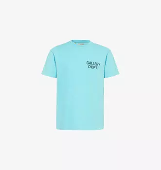 Футболка сувенирная из хлопкового трикотажа с коротким рукавом Gallery Dept, цвет lt teal