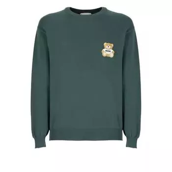 Футболка sweater with logo Moschino, зеленый