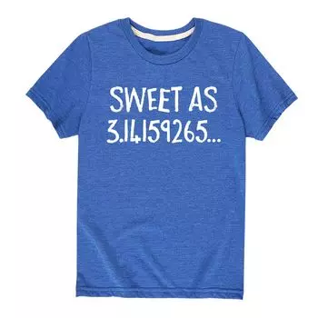 Футболка Sweet As 3.14 Pi для мальчиков 8–20 лет Licensed Character, синий
