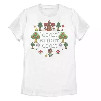 Футболка Sweet Loan для юниоров Animal Crossing Loan Licensed Character