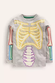 Футболка светящаяся в темноте Boden, серый