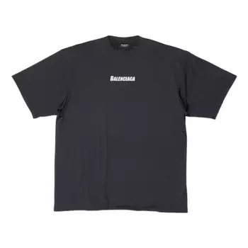 Футболка swim t-shirt 'black' Balenciaga, черный