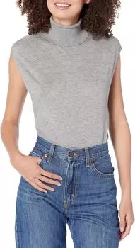 Футболка-свитер без рукавов с высоким воротником NIC+ZOE, цвет Moonwalk