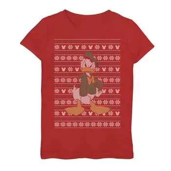 Футболка-свитер Ugly Sweater для девочек 7–16 лет Disney Donald Duck Licensed Character