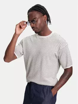 Футболка свободного кроя 1195K109V United Colors Of Benetton, бежевый