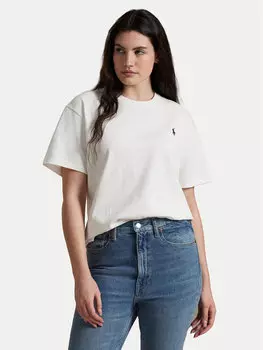 Футболка свободного кроя 211967104001 Polo Ralph Lauren, белый