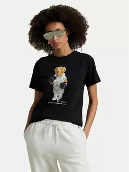 Футболка свободного кроя 211971709001 Polo Ralph Lauren, черный