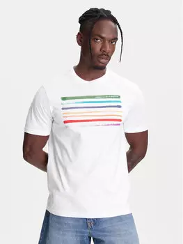 Футболка свободного кроя 3BL0U10AG United Colors Of Benetton, белый