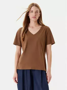 Футболка свободного кроя 3BVXD400H United Colors Of Benetton, коричневый