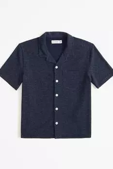 Футболка свободного кроя Abercrombie & Fitch, синий