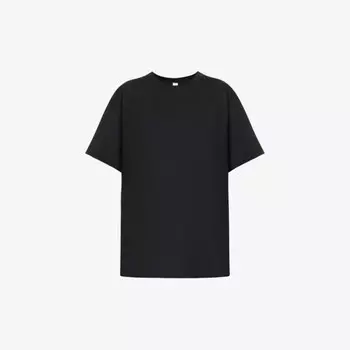 Футболка свободного кроя all yours из хлопкового джерси Lululemon, черный