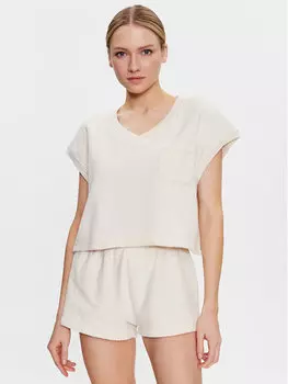 Футболка свободного кроя American Vintage, экрю