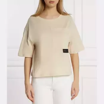 Футболка свободного кроя Armani Exchange, бежевый