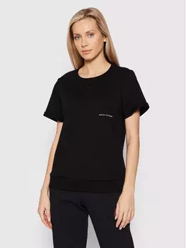 Футболка свободного кроя Armani Exchange, черный