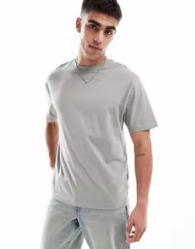 Футболка свободного кроя ASOS DESIGN цвета хаки