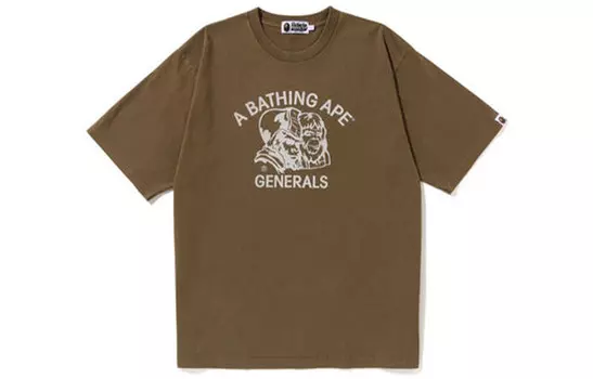 Футболка свободного кроя BAPE Pigment Dyed General Bape A Bathing Ape, фиолетовый