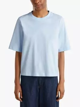 Футболка свободного кроя Benetton, цвет Heavenly Blue