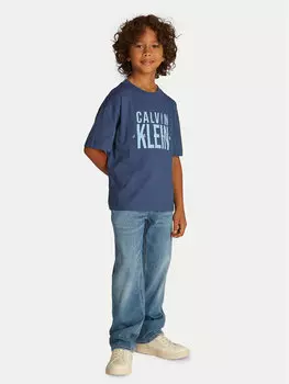 Футболка свободного кроя Bold Graphic IB0IB02448 Calvin Klein Jeans, синий