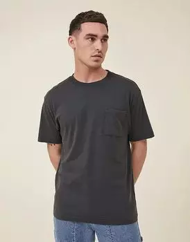 Футболка свободного кроя черного цвета Cotton:On