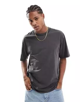 Футболка свободного кроя черного цвета ONLY & SONS