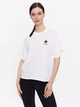 Футболка свободного кроя Columbia, белый