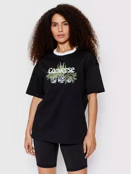 Футболка свободного кроя Converse, черный