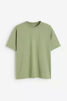 Футболка свободного кроя coolmax H&M, зеленый