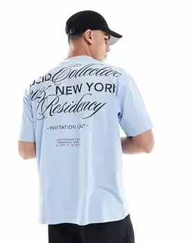 Футболка свободного кроя Cotton On с рисунком жемчужно-синего цвета Cotton:On