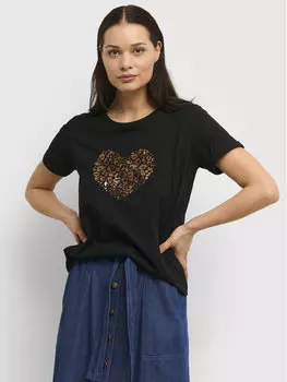 Футболка свободного кроя Cream, черный