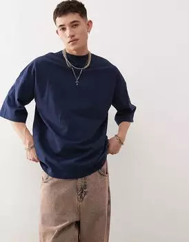 Футболка свободного кроя Curtis в синюю полоску Dr Denim