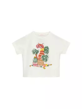 Футболка свободного кроя DFP3144CF Original Marines, белый