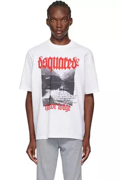 Футболка свободного кроя Dsquared2, белый