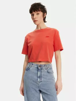 Футболка свободного кроя DW0DW20324 Tommy Jeans, оранжевый