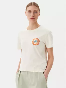 Футболка свободного кроя EQWZT03181 Quiksilver, бежевый