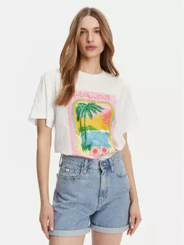 Футболка свободного кроя ERJZT05899 Roxy, белый