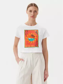 Футболка свободного кроя ERJZT05921 Roxy, белый