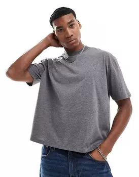 Футболка свободного кроя Essential свободного кроя цвета древесного угля ASOS DESIGN