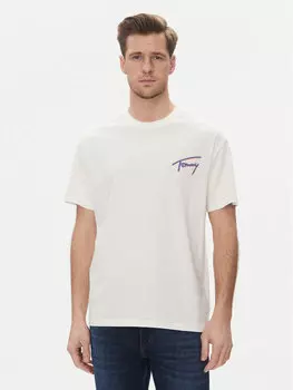 Футболка свободного кроя Faded Graphic DM0DM20768 Tommy Jeans, белый