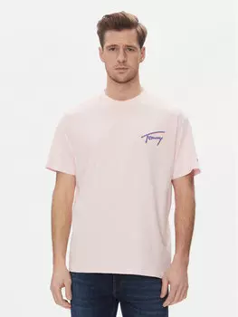 Футболка свободного кроя Faded Graphic DM0DM20768 Tommy Jeans, розовый