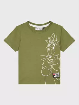 Футболка свободного кроя Fila, зеленый