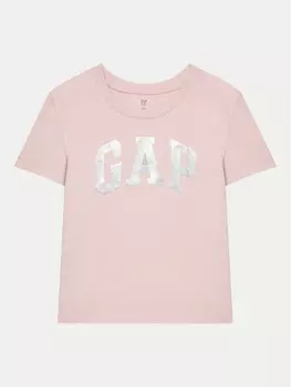 Футболка свободного кроя Gap, розовый