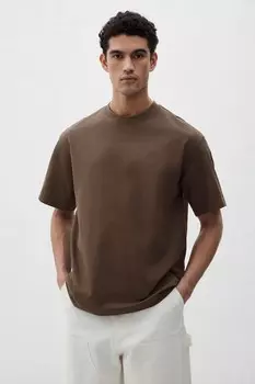 Футболка свободного кроя H&M, бежевый