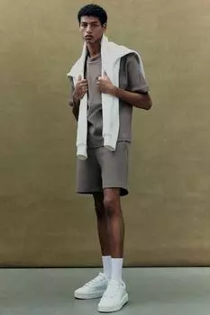 Футболка свободного кроя H&M, бежевый