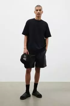 Футболка свободного кроя H&M, черный
